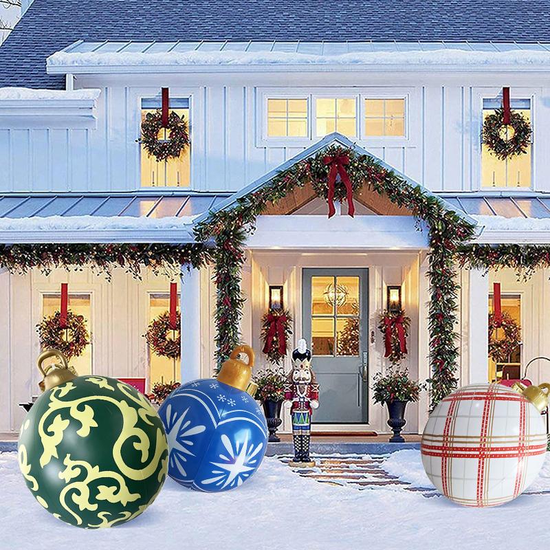 Christmas Toy Ball Outdoor Prints Festive Crafts Fun Balloon Inflatable Decoration