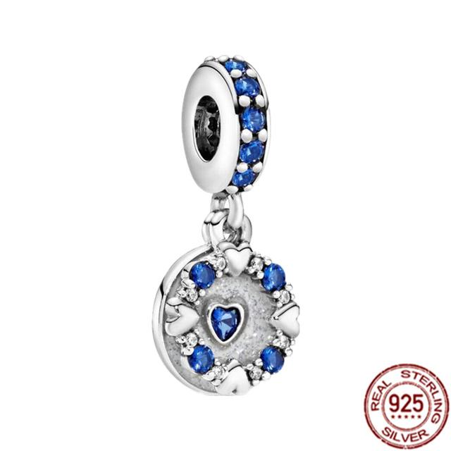 Anhänger mit mehreren Mustern für Armband/Halskette aus 925er-Sterlingsilber, Charm-Perlenschmuck, MOM, Festival