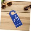 Artibetter 3pcs Blue Disabled Parking Signs Waterproof Weather Resistant Reinforced Material Vehicle Disabled Parking