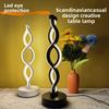 1pc Usb Powered Seaweed Shaped Desk Lamp Creative Bedside Atmosphere Night Light for Bedroom Living Room Table Decor Lighting