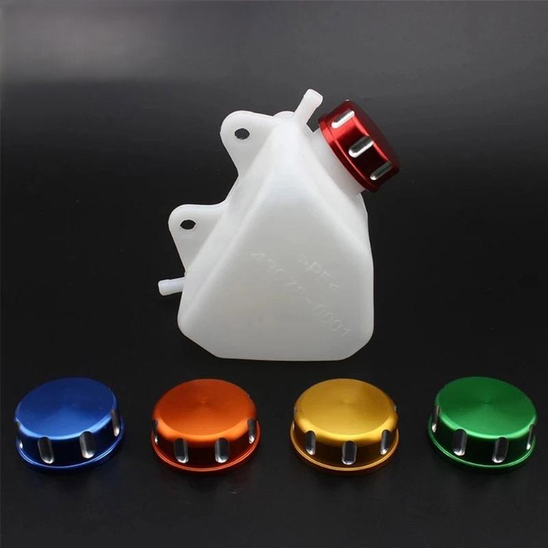 Motorcycle Tank Radiator Water Bottle Coolant Reservoir For Kawasaki Klx250 1994-2007 Plastic Engine Parts