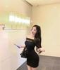 One-Shoulder Rivet Sleeveless Bandeau Dress - Slim Fit Black Summer Waist-Cinching Short Skirt