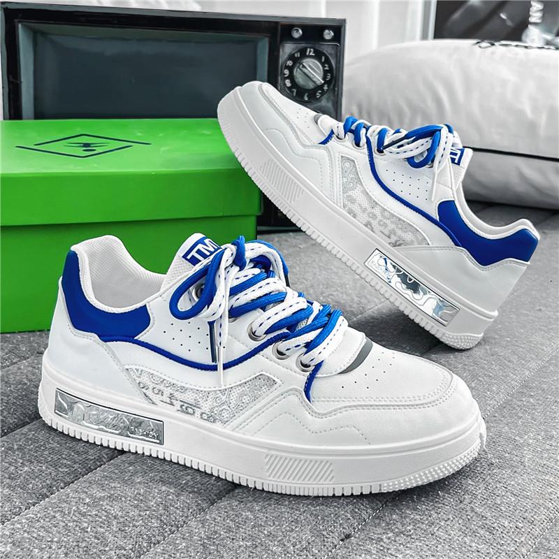 New Convenient Men's Shoes Summer Thin-style Breathable Skate Shoes with Mesh Upper  Casual Versatile White Shoes Suitable Shoes