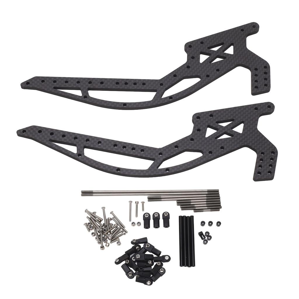 RC Crawler Wheelbase Chassis Kit Sturdy High Strength Carbon Fiber Chassis Frame Girder Rails for