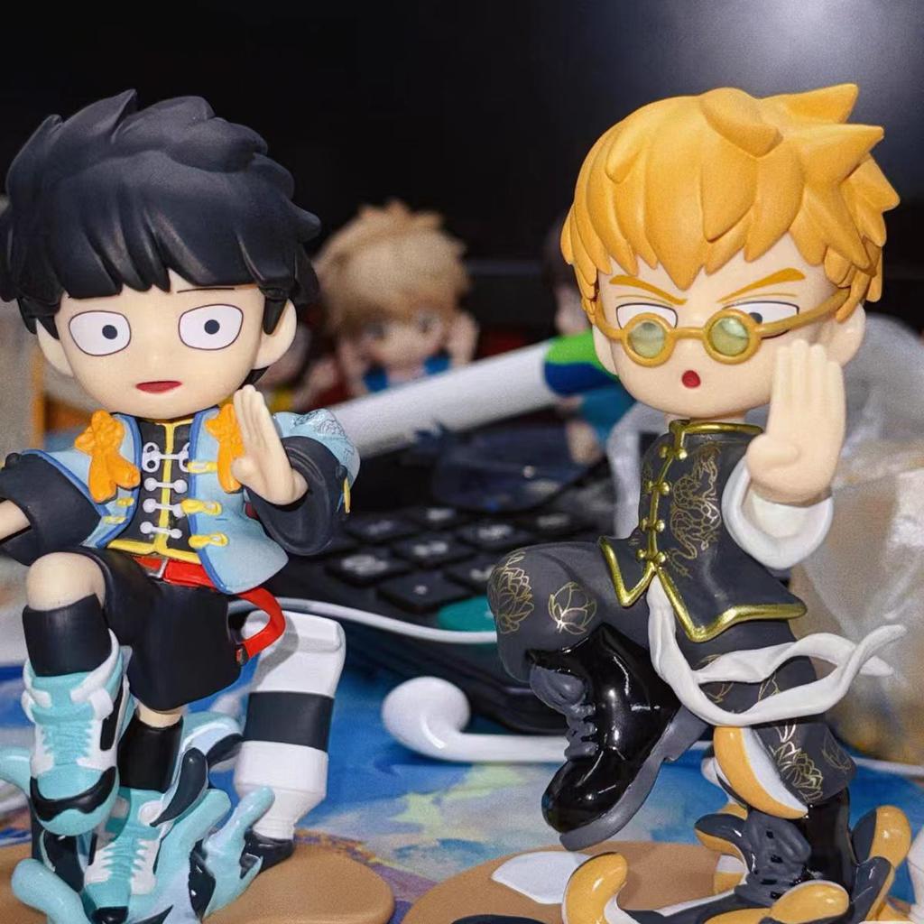 MobPsycho100 Kreslená Anime Figurka Soška Kageyama Shigeo Reigen Arataka Q Edice Model Hračka Stolní Dekorace Dětský Dárek