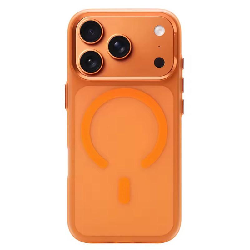 Metal Lens Matte Frosted Translucent For Magsafe Case For iPhone 17 Pro Max 17Pro 16 15 Pro Max Magnetic Wireless Charging Slim Hard PC Cover