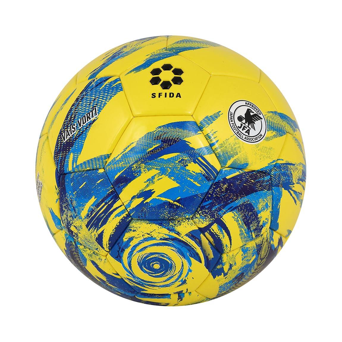 

Certified Soccer SFIDA VAIS VORTI Soccer Size [JFA Ball] Jr. Ball, 4, YEL/BLUE