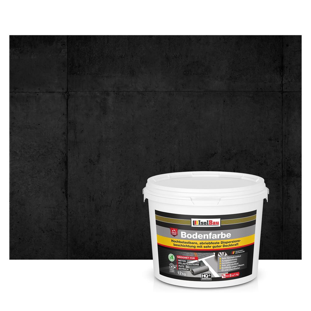 IsolBau Road Paint for Concrete Bodenfarbe 12 Black