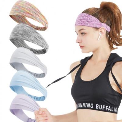 Breites Sport-Stirnband Haargummi Wandern Tennis Schweißband