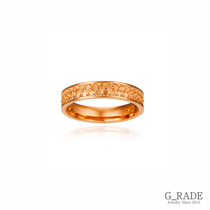 G_Rade Pattern Logo Layered Ring Plating Ver No.4 (C Type)