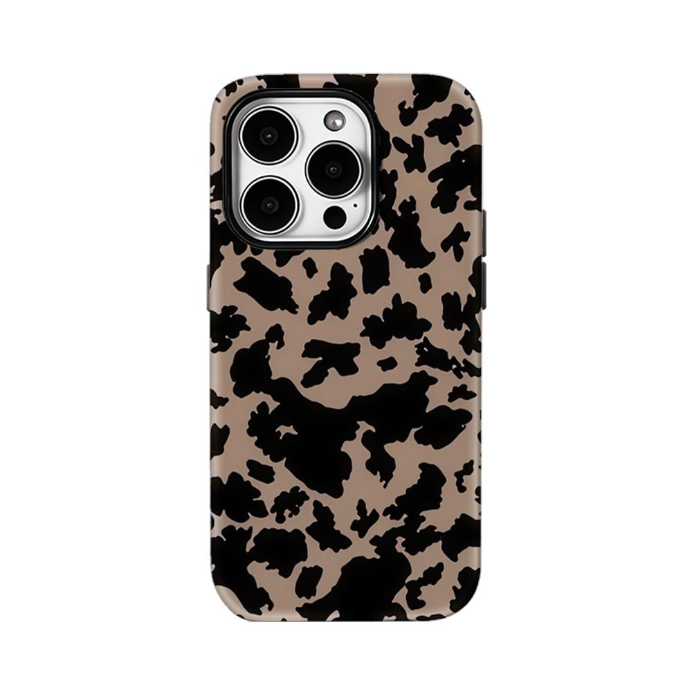 

Роскошный стильный чехол Clmj с леопардовым принтом для iPhone 17 16e 16 15 14 13 12 11 XS XR XSMAX Air Pro Max Plus Двухслойная крышка iPhone 14