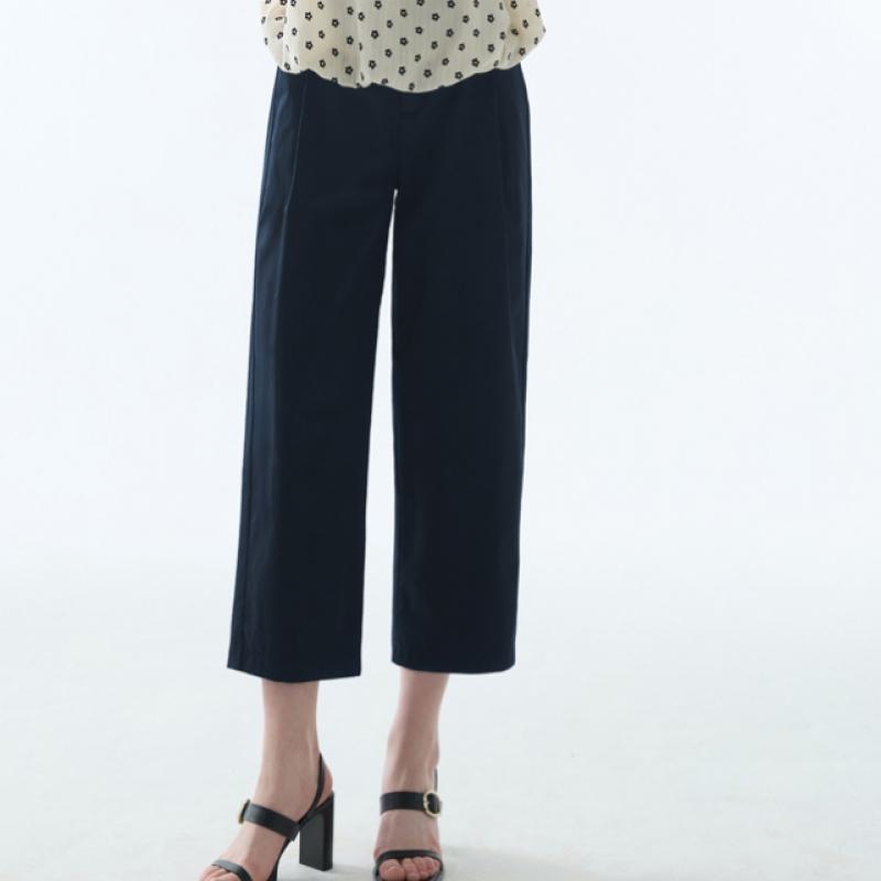 Baiyu Women Basic Pleat 8 Length Pants Set D6ntw