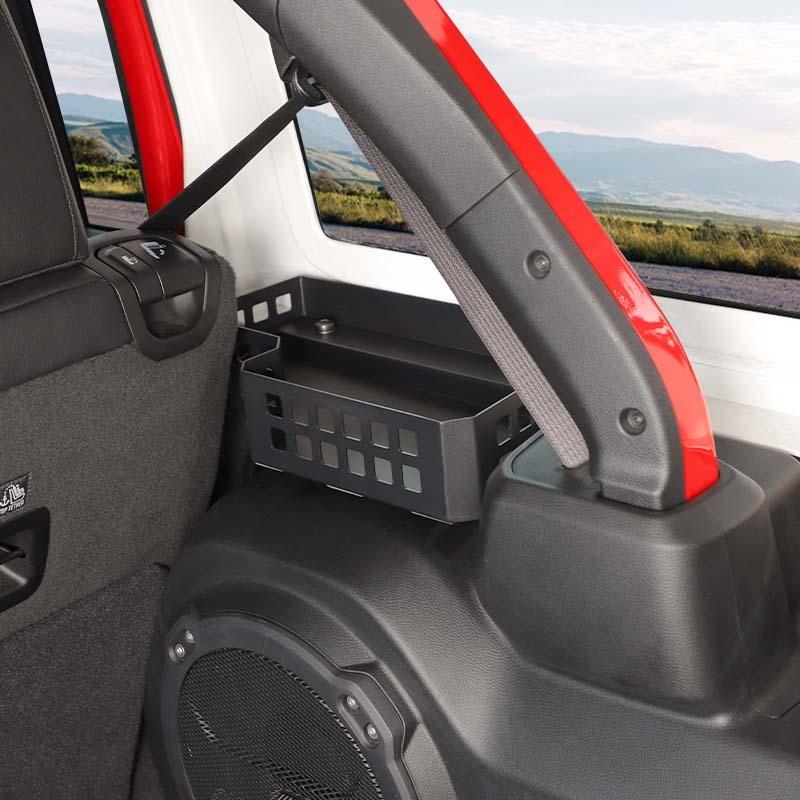 Car Tail Box Multifunctional Storage Box Organizer Metal Container For Jeep Wrangler JL 2024 Up 4-Door Version Interior Stowing Tidying Accessories