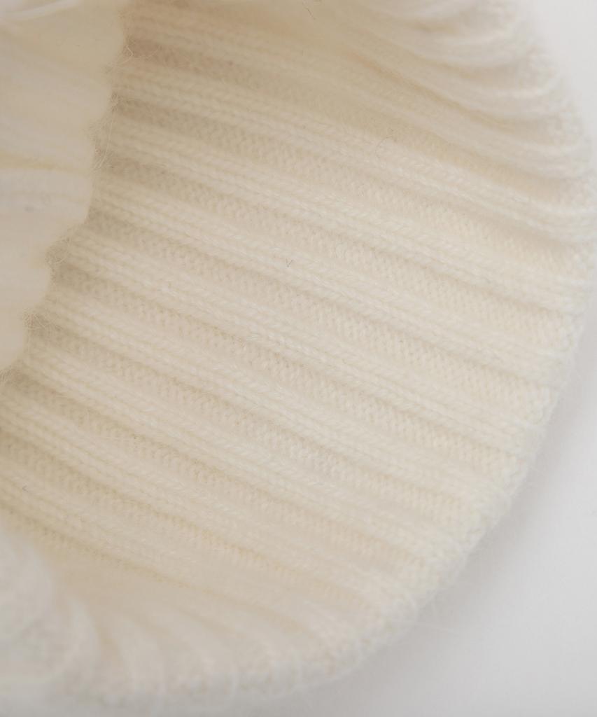 ROLAROLA Lace Label Angora Knit Beanie Ivory