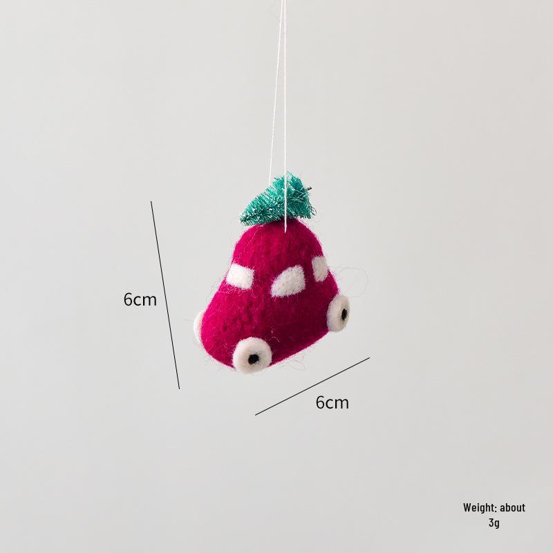 Christmas Festival Snowflake Pendant: Felt Gingerbread Cartoon Ornament