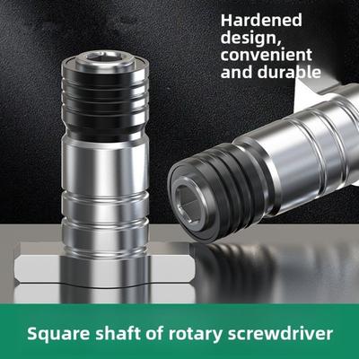 1/4 Electric Wrench Square Shaft Quick Change Dual Use Impact Wrench Brushless Conversion Head Screwdriver Drill Attachment