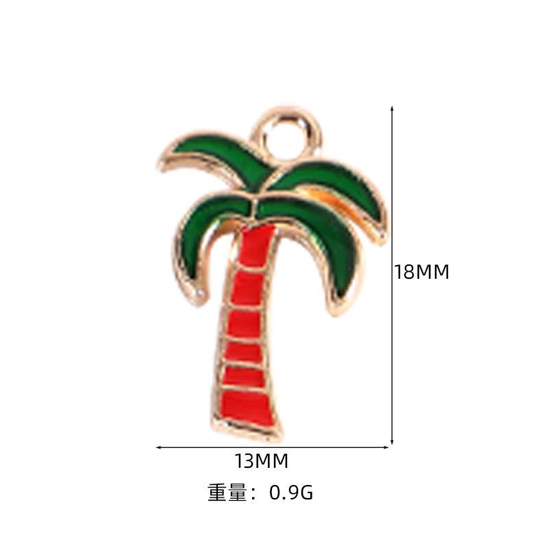 Alloy Pendant Accessories Starfish Sea Shell Gold Necklace Platinum Plated Cartoon Printing Electroplated Handmade Red Wine Rings