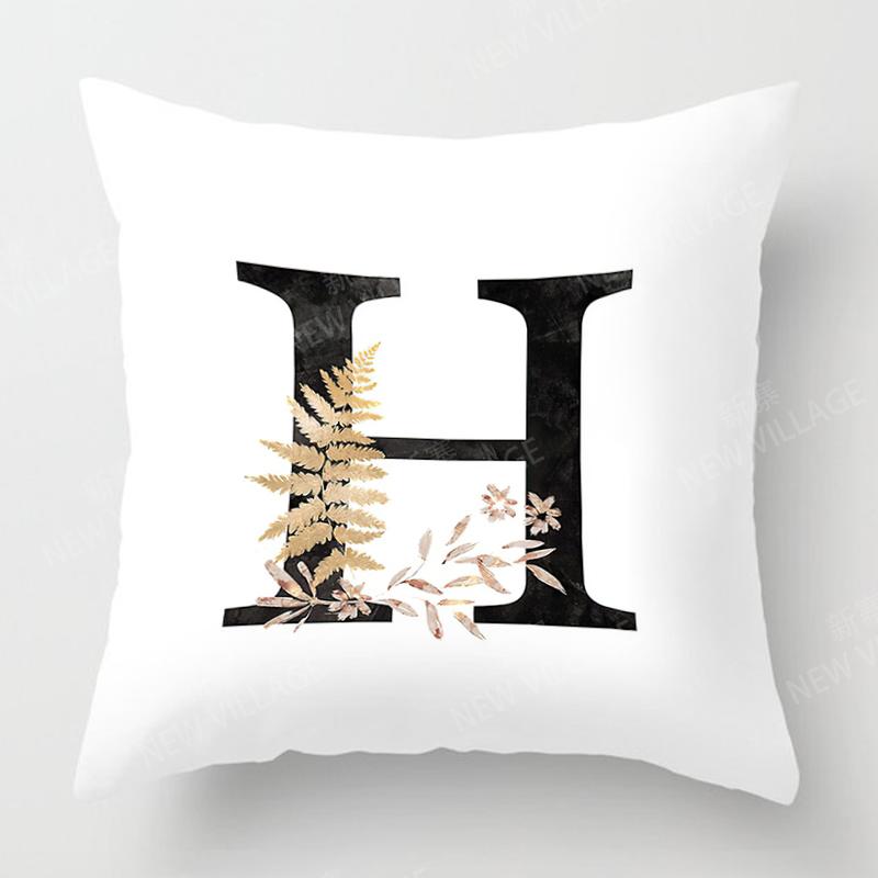 Nordische Herbst-Heimdekoration Herbst-Kissenbezug Sofakissenbezug Samt Modern 45X45cm 45*45 50X50 60X60 40X40 50*50 Buchstabe