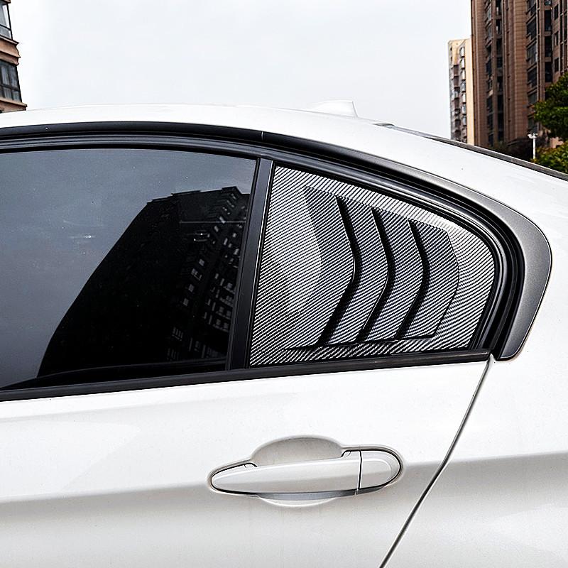 For 2013-2019 BMW 3 Series F30 318i 320i 325i Rear Window Side Vent Shutter Louver Cover Trim Sticker Car Tuning Accessories
