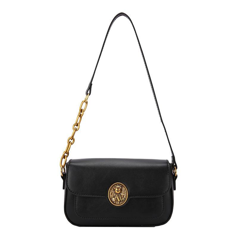 Нова невелика сумка під пахвами 2024 року, проста та модна сумка-багет, висококласна ретро-сумка через плече на одне плече