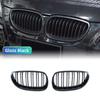 For BMW E60 E61 2003-2009 M5 525i 528i 528xi 530i Glossy black kidney-shaped front sport grille hood grille