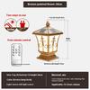 Solar Stigma Lamp Led Waterproof Outdoor Courtyard Doorstack Garden Fence Decor Villa Gate Pillar Wall Lamp Landscape