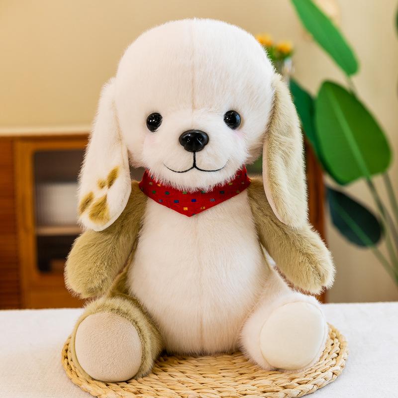 Lop-eared puppy Ah flower doll baby comforting pillow to give girlfriend companion doll grabber doll ornaments