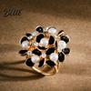 Elegant Scarf Holder Buckle Shirt Ring Clip Slide-on Flower Sun
