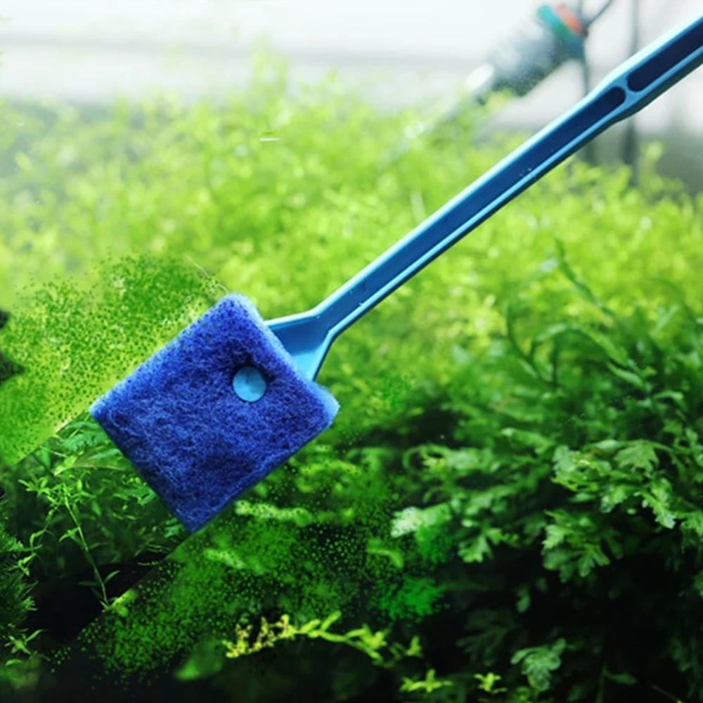 1 Pcs Cleaning Brush Plastic Sponge Aquarium Glass Algae Cleaner Glass Plant Aquarium Fish Tank Aquarium Accessories