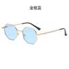 Unisex Polygonale Sonnenbrille - Geometrische Retro-Sonnenbrille für Männer und Frauen,