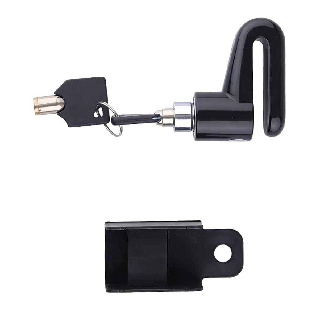 Bike Disc Brake Lock with Key Portable Anti Pry Anti Theft Wheel Disc Brake Lock for Mountain Bike Black Disc Brake Lock