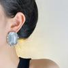Summer Sky Blue Opal Earrings Women's Niche Temperament Light Luxury High-end Ring Stud Earrings