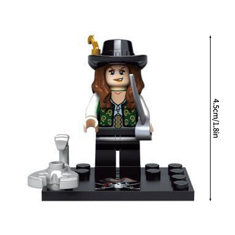 Navy Pirates Blocks Captain Jack Sparrow Caribbean Figure Blocks Building Toys Construction Bricks Classic Movie Figures Toys