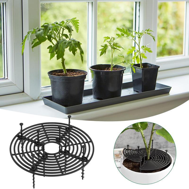 1Pcs Plant Pot Soil Guard With Nails Plant Pot Grid Flower Pot Cover Baby Safety Mouses Garden Home Plant Protector Repel Cats