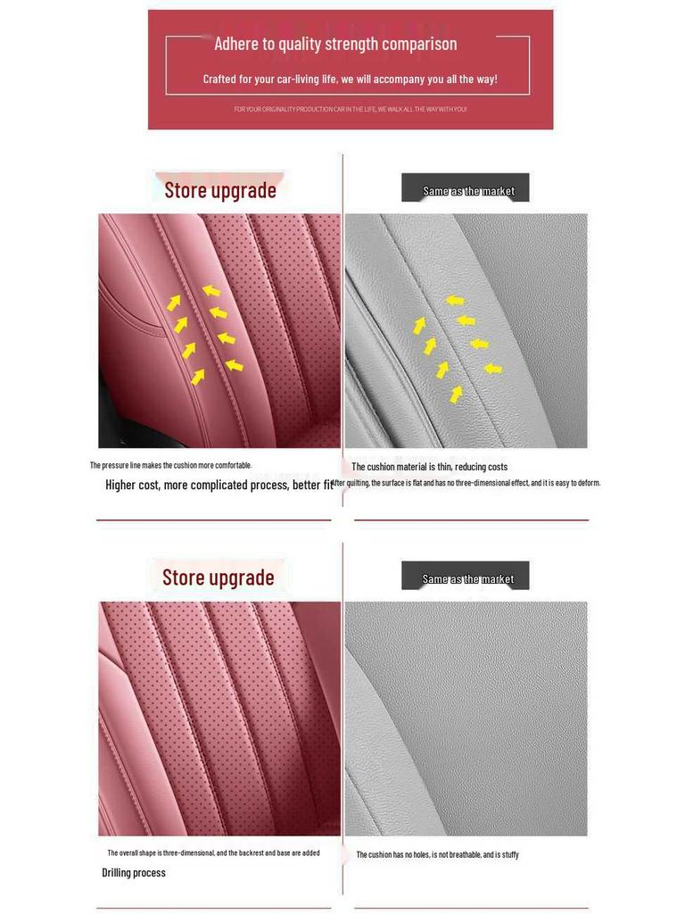 Nissan Teana All-Season Fully Enclosed Seat Covers, Fits 26 Models - Hongmeng Cockpit Interior Cushions