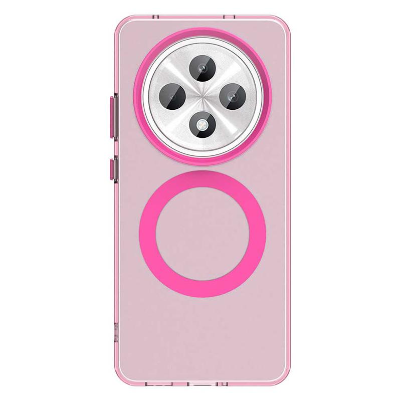 For OPPO Reno 12F Candy Color For Magsafe Wireless Charge Magnetic Case For OPPO Reno 12F Shockproof Soft Cover Funda