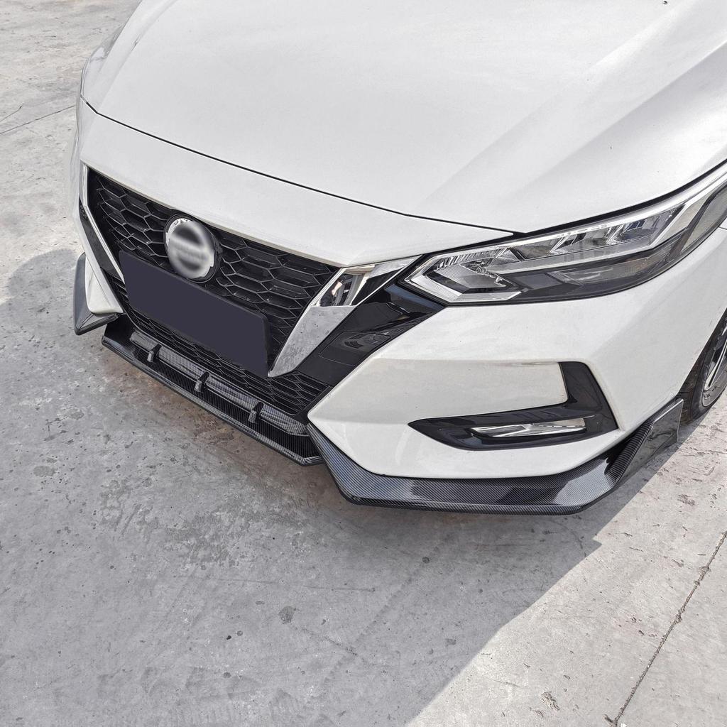 Nissan Sylphy 2014 & 2020 Modification Kit: Front Splitter, No-Drill Honeycomb Front Lip, Bumper, Rear Wing, and Small Body Kit.