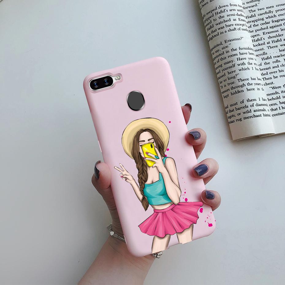 Case For OPPO A5S Back Cover Soft Candy Silicone Pretty Girls Phone Case For OPPO A5S AX5S A7 2018 AX7 A7N A12 Cover Coque Funda