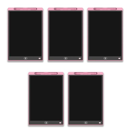 1/5Pcs LCD Writing Tablet with Pen 8.5-inch Rectangle Colorful Doodle Notepad Electronic Drawing Board Kids Adults Erasable Sketch Pad Educational Toy