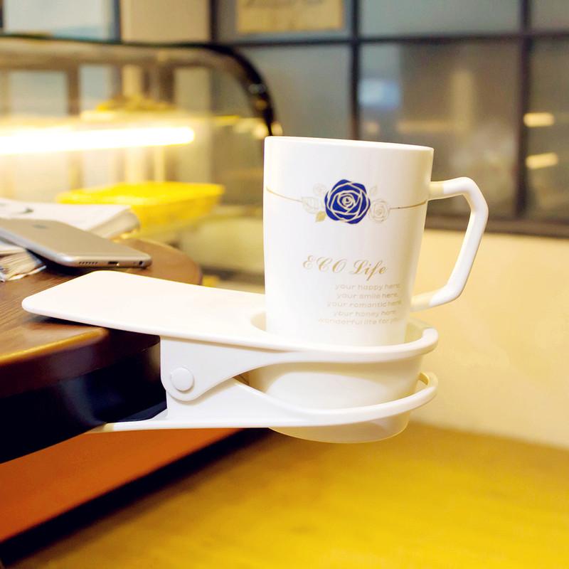 2pcs/set Creative Home Large Desktop Mug Clip Deskside Cup Holder Cup Holder Placeholder Clip