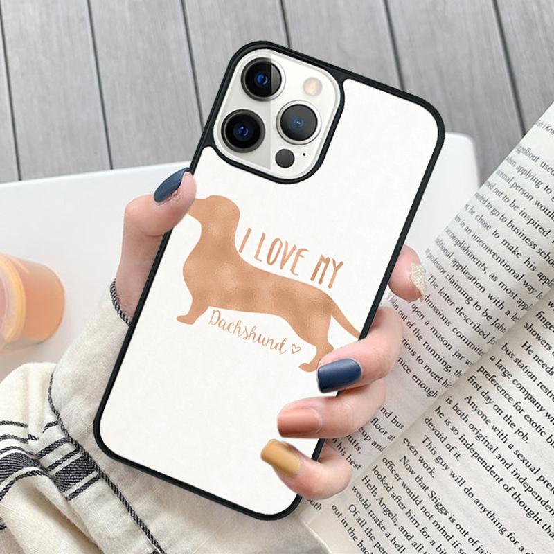 Sausage Dog Dachshund Art Phone Case for iPhone 17 Air 16 15 14 12 13 PLUS 11 PRO MAX Cover Fundas Shell coque