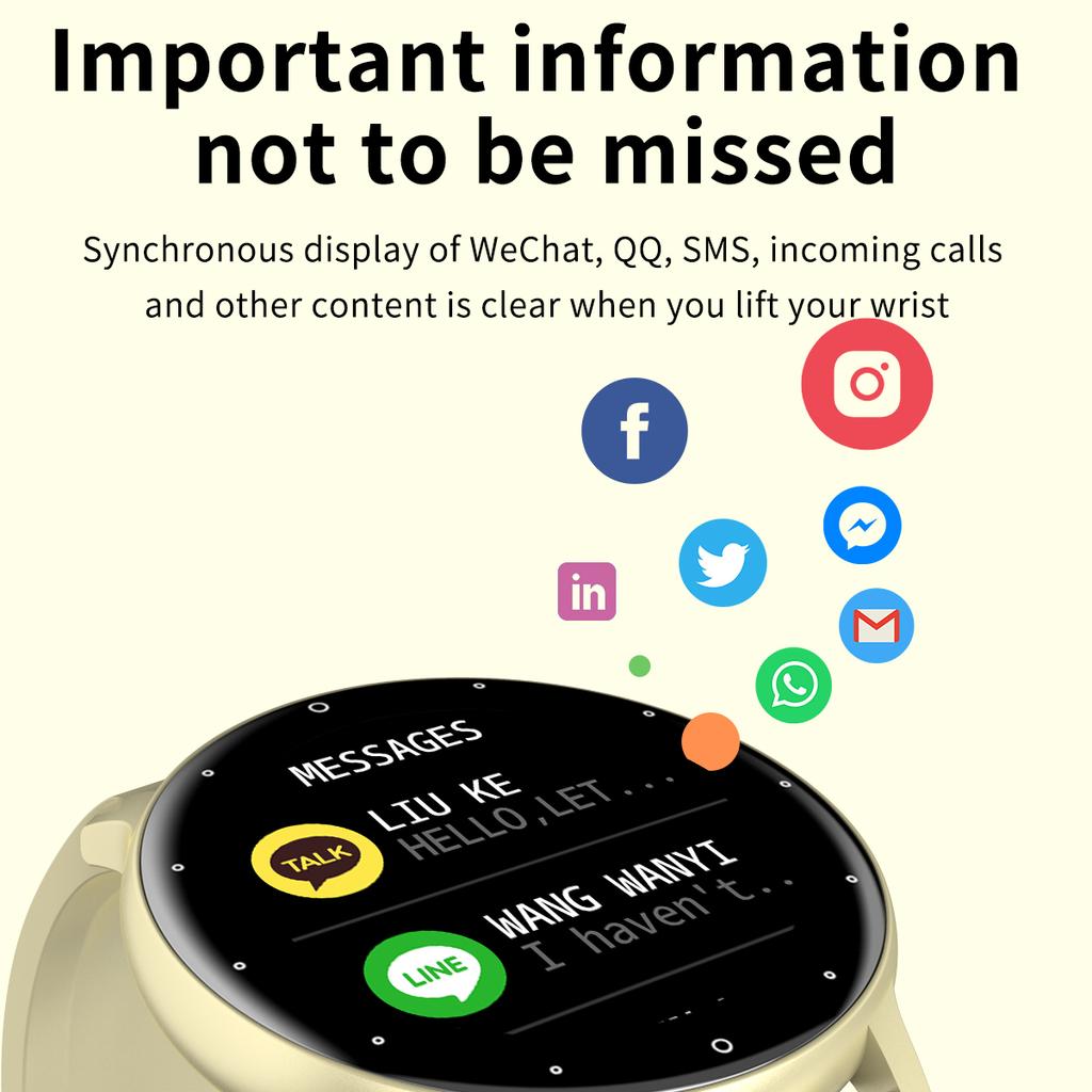 Round Smart Watch ZL02C PRO Women Men Sport Fitness Smartwatch Sleep Heart Rate Monitor Waterproof Watches For IOS Android