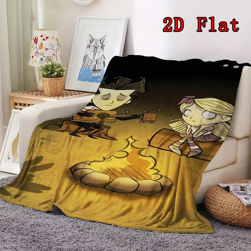 Don't Starve 2D Flat Pattern Flannel Blanket High Quality All Seasons Warmth and Comfort Perfect for Christmas Gifts.PMT0914008