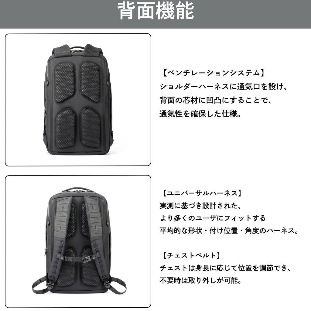 Ace Gene LaGrentis Air V Business Backpack, B4 Size, 15.6-inch PC Storage, Expandable Capacity, No. 68672