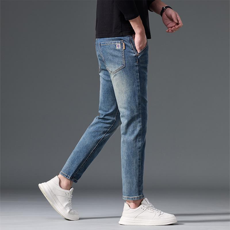 

2024 Men s Elastic High-End Nine-Point Jeans - Spring, Autumn, Winter 38