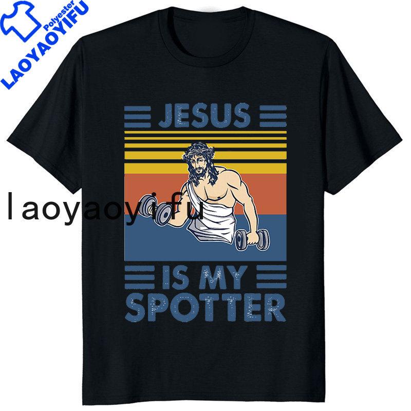 Retro Vintage Jesus Christ Gym T Shirts Unisex Pure Christian Faith Tee Top Short Sleeved Funny Printed Graphic Tshirt Gift