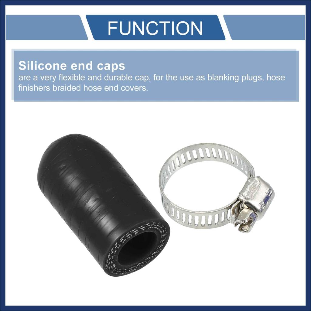 ARISELIFT Silicone Cap, Inner Diameter 14mm, Length 30mm, Hose Band