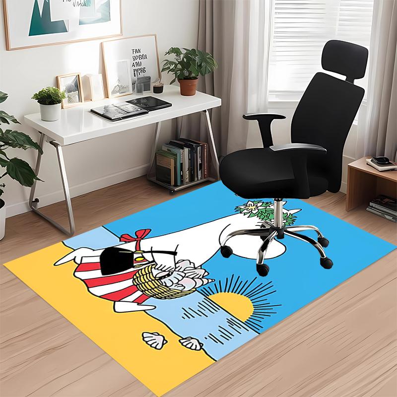 Moomin Teppich für Bürostuhl Wohnzimmer Schlafzimmer Küche Dekor Geschenke
