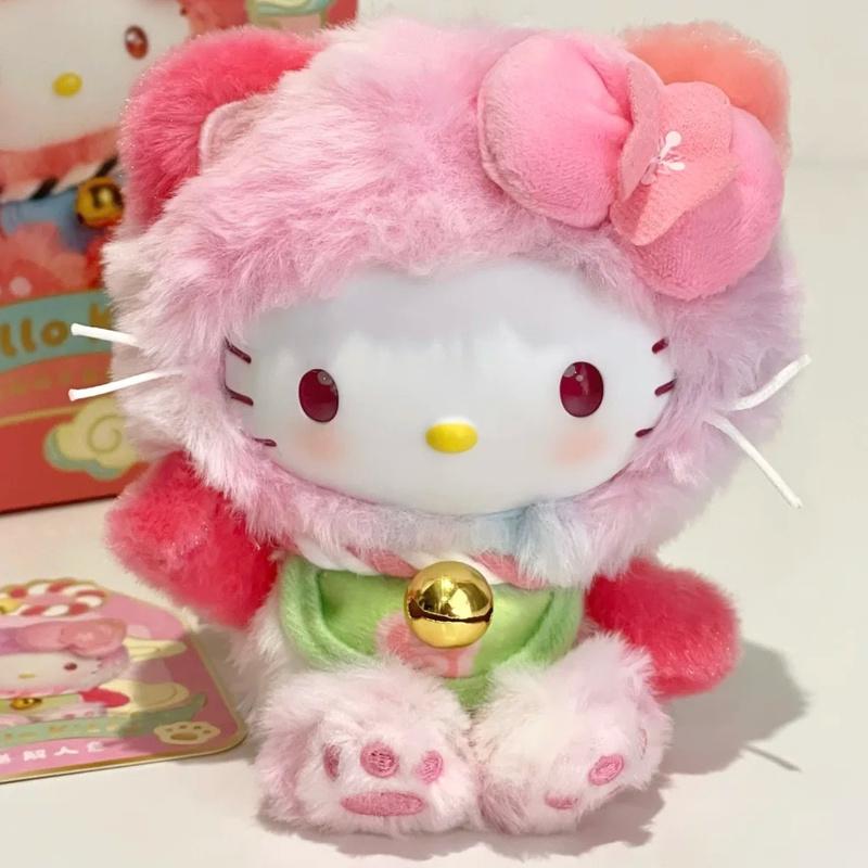 Genuine In Stock Hellokitty Meow Meow Blessing Vinyl Plush Blind Box Bag Pendant Trendy Toy Cute Gift For Girls Holiday Surprise