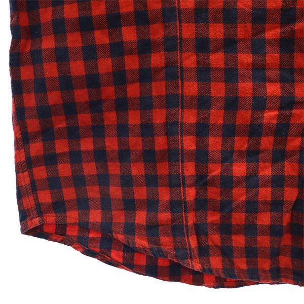 GOLDEN GOOSE DELUXE BRAVO check Long sleeve shirt M Red x black Men's Used